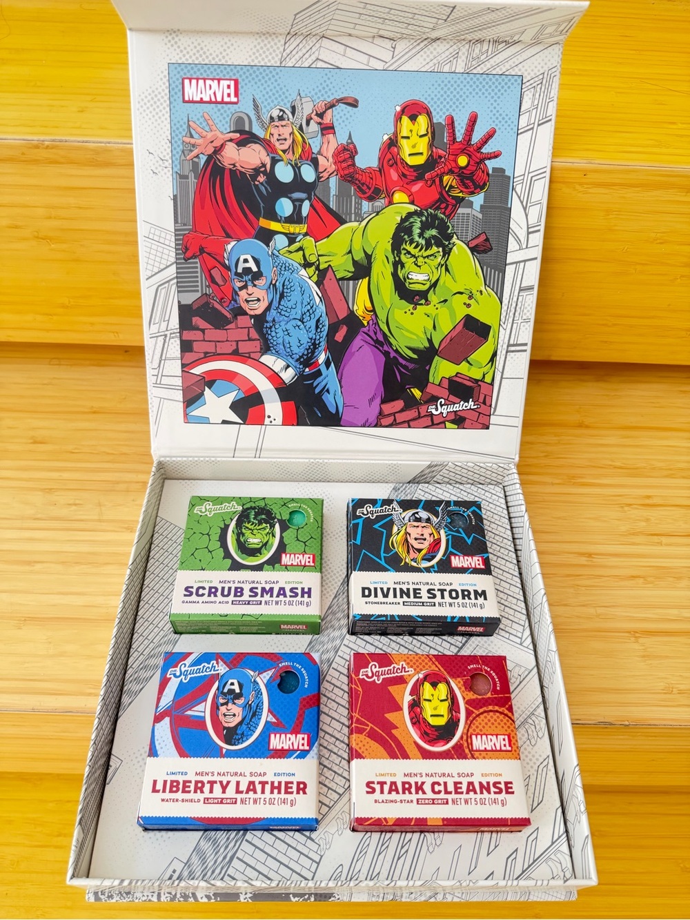 Dr Squatch Marvel Collector Soap Set Limited Edition New